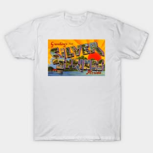 Greetings from Silver Springs, Florida - Vintage Large Letter Postcard T-Shirt